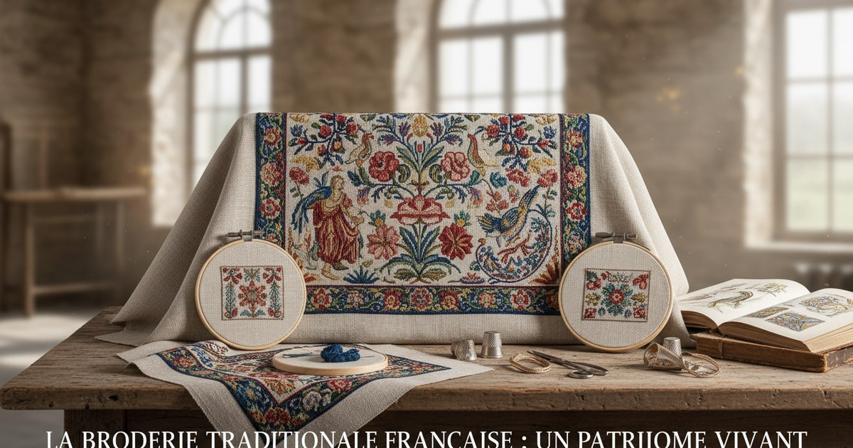 La broderie traditionnelle française : un patrimoine vivant