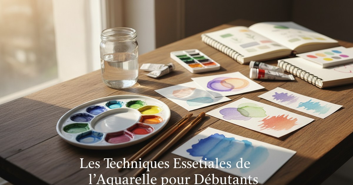 Les techniques essentielles de l’aquarelle pour débutants